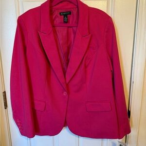 INC International Concepts Women's Fuchsia Blazer